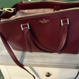Kate spade maroon tote